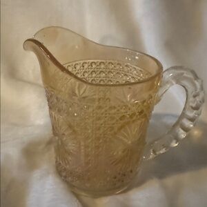 vintage Imperial Glass "Amelia" carnival glass pitcher.